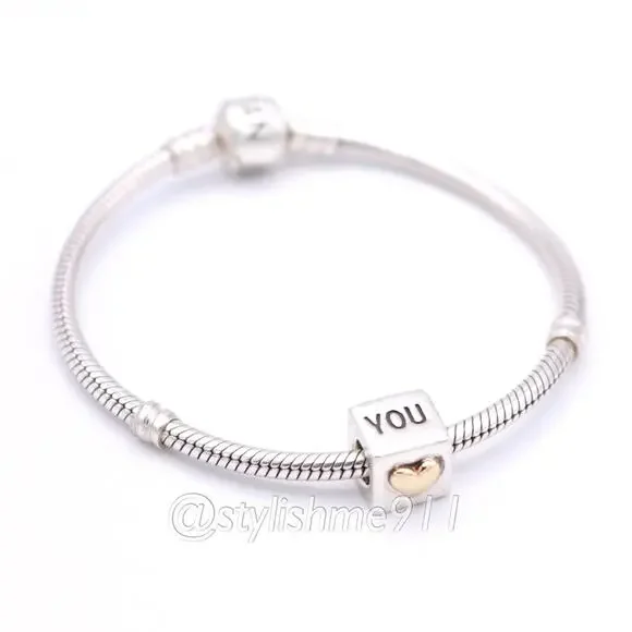 Authentic PANDORA I Love You Charm with 14K Gold - 790200